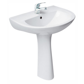 PACK LAVABO BLANC MITIGEUR CANNES SIPHON