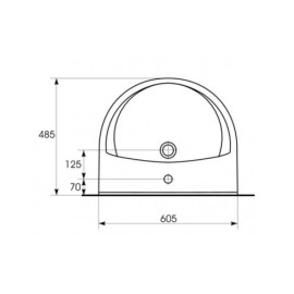 LAVABO 60CM NF PRESIDENT BLANC 60B1OTW