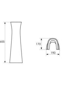 LAVABO 60CM NF PRESIDENT BLANC 60B1OTW
